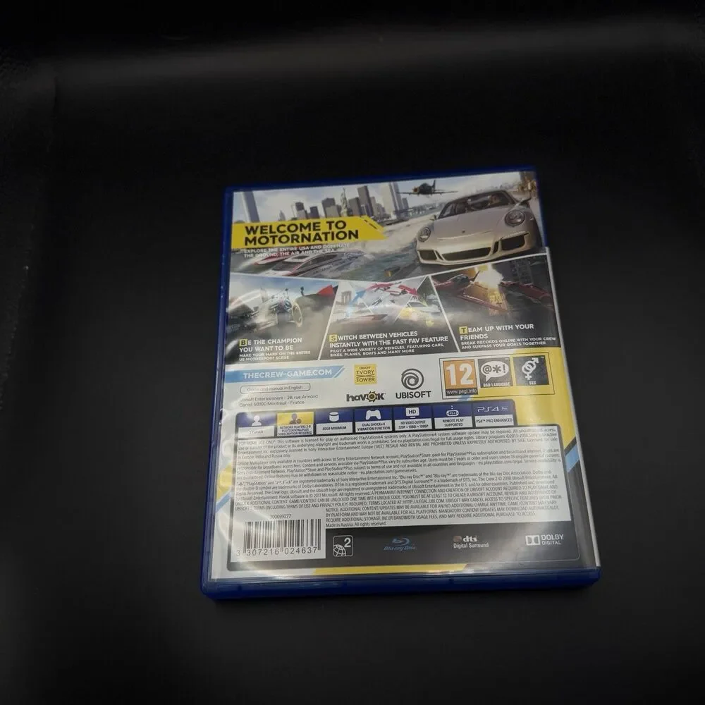 Ubisoft The Crew 2 Racing Car Racing Game for Sony PlayStation 4 PS4 2018 PAL